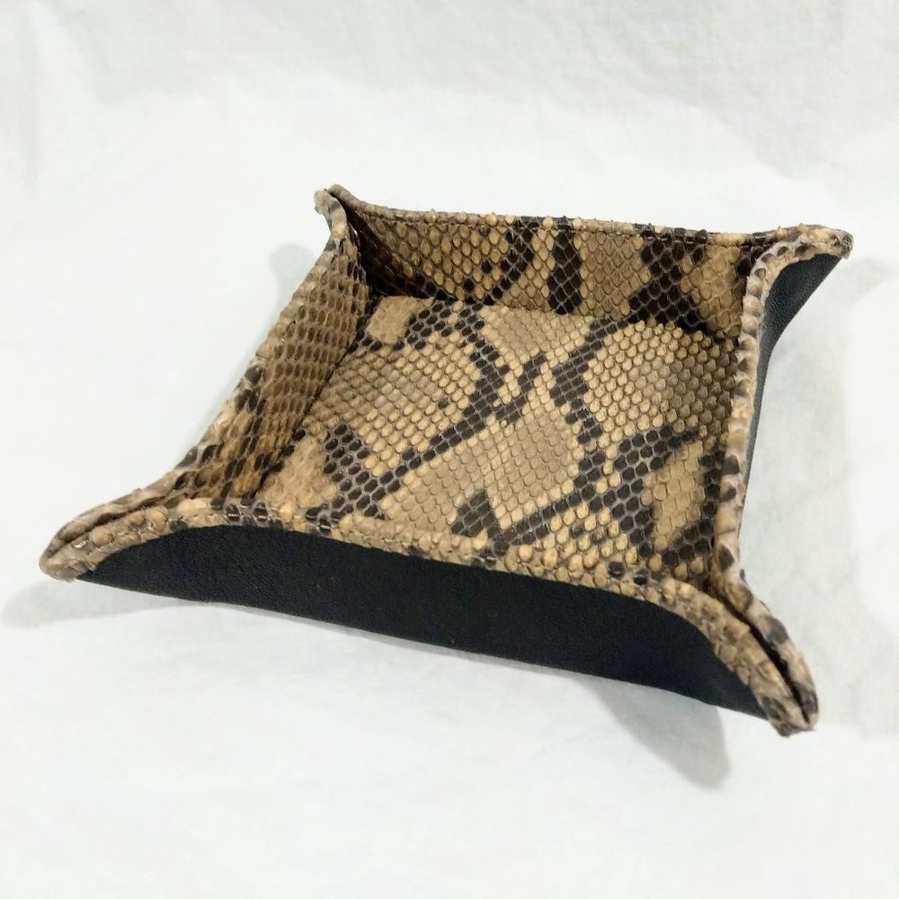 Bergdorf Goodman Large Python Valet Tray NWOT